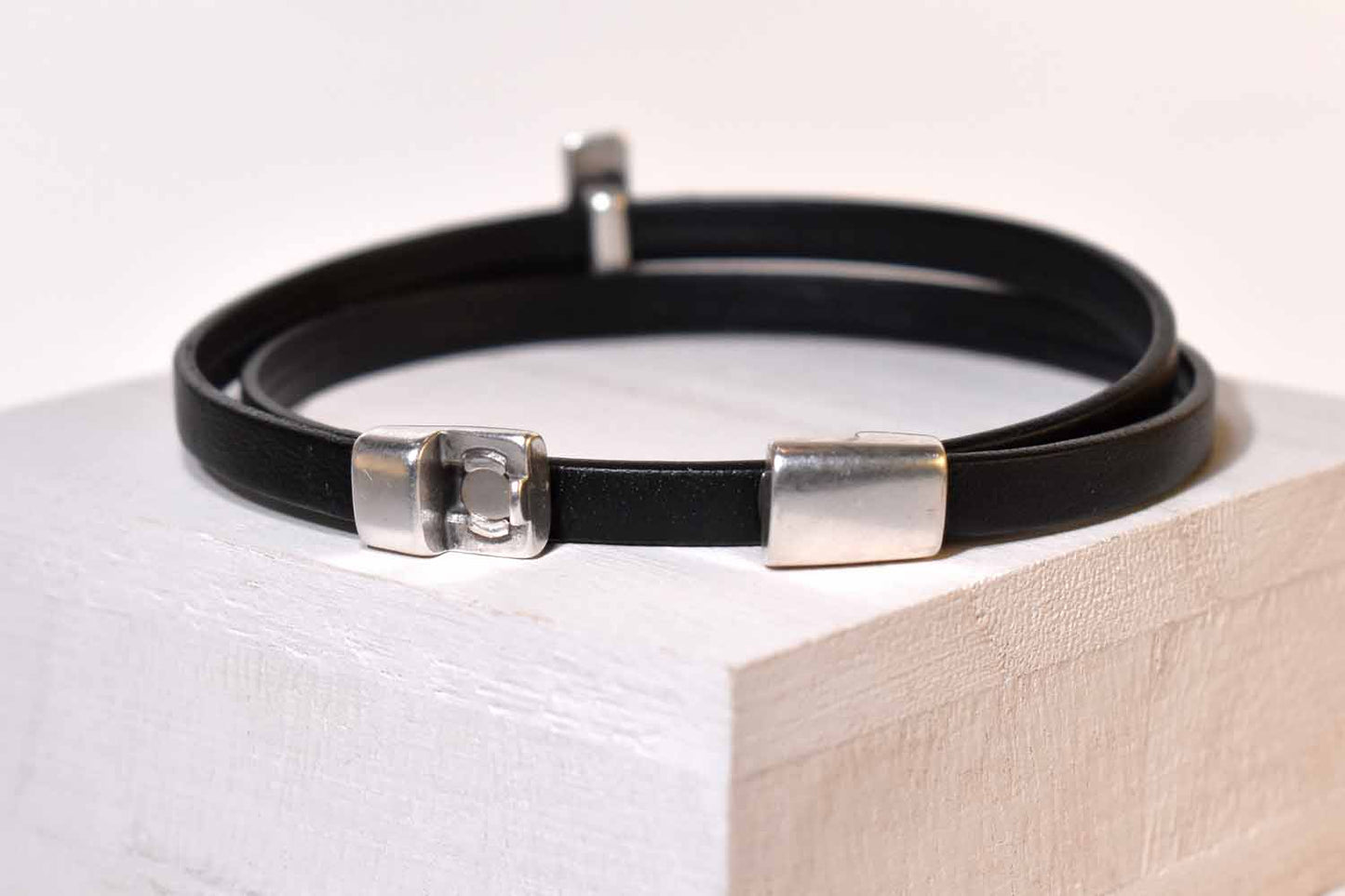 Cross Leather Bracelet - 4 Colors