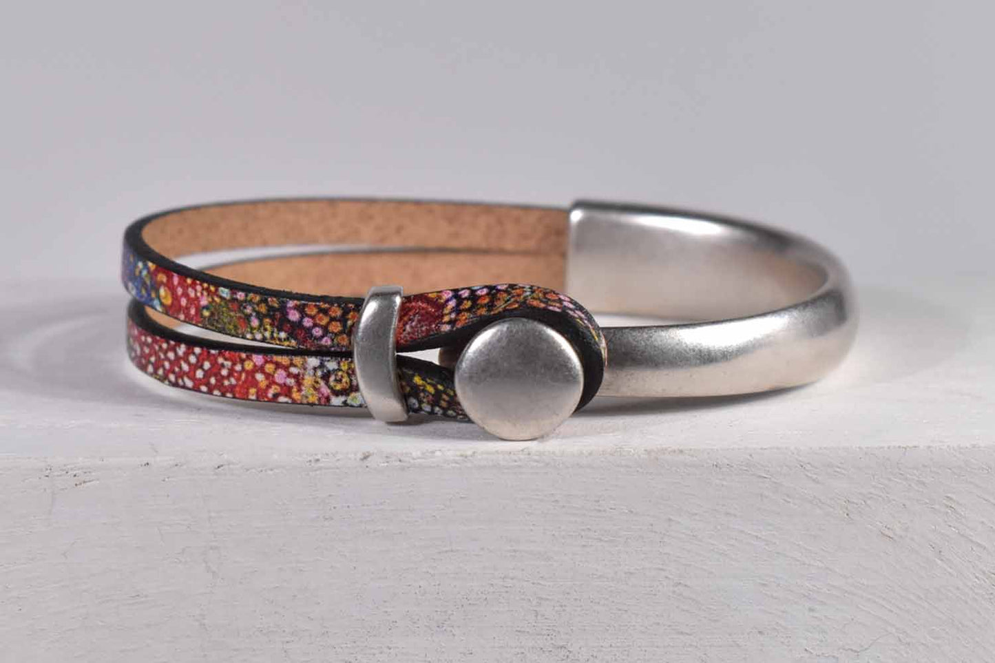 Fireworks Leather Cuff