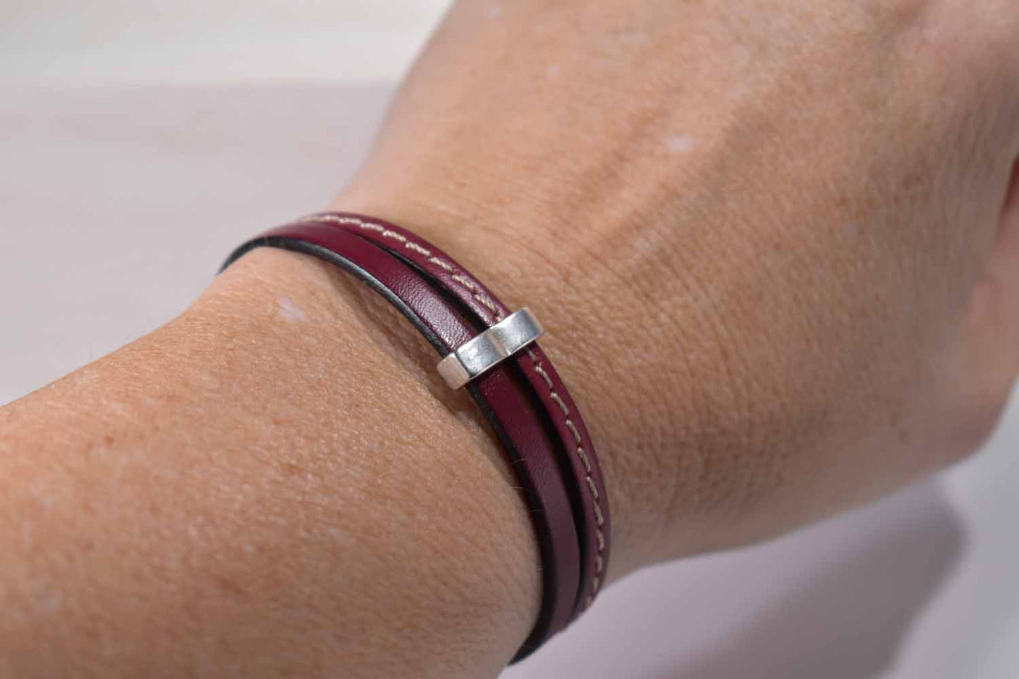 Lynn - Leather Bracelet - Black 30% off