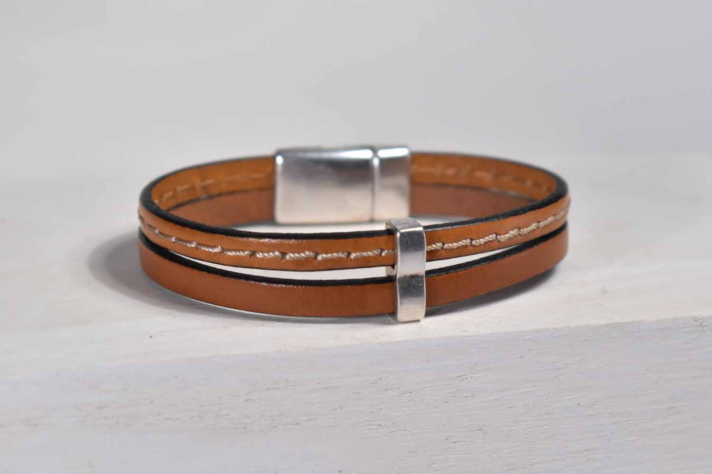 Lynn - Leather Bracelet - Black 30% off