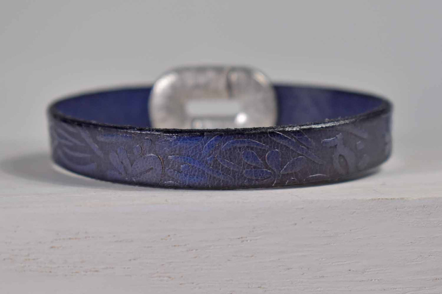 Marielle Leather Bracelets - Indigo & Black 30% off