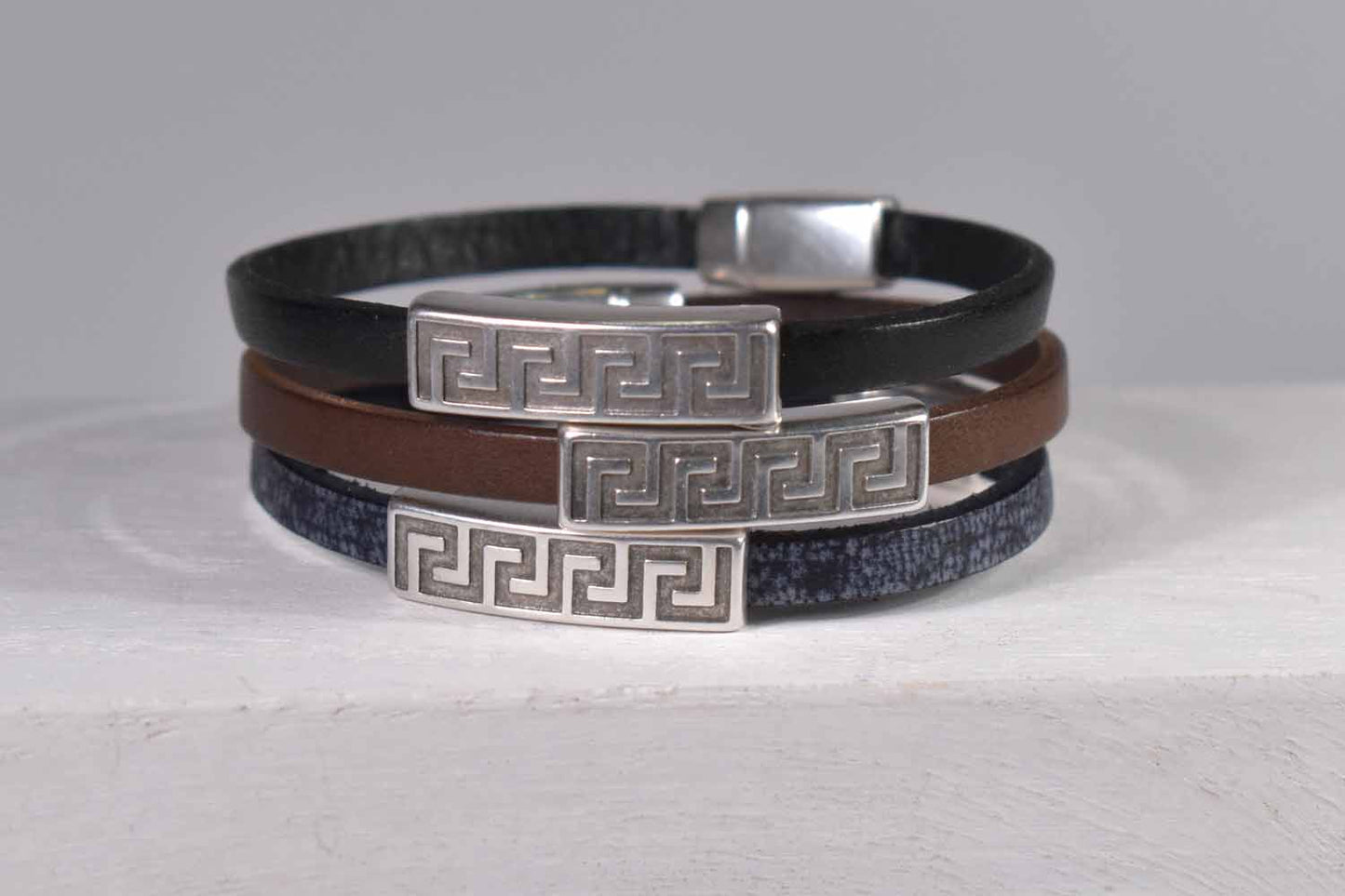 Meander Leather Bracelet - Tina Lilja