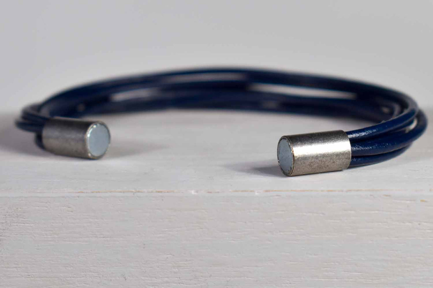 Mimi Leather Bracelet - Navy