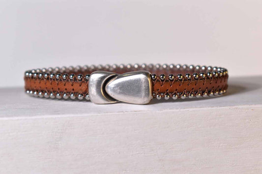 Santa Fe Leather Bracelet - Tan