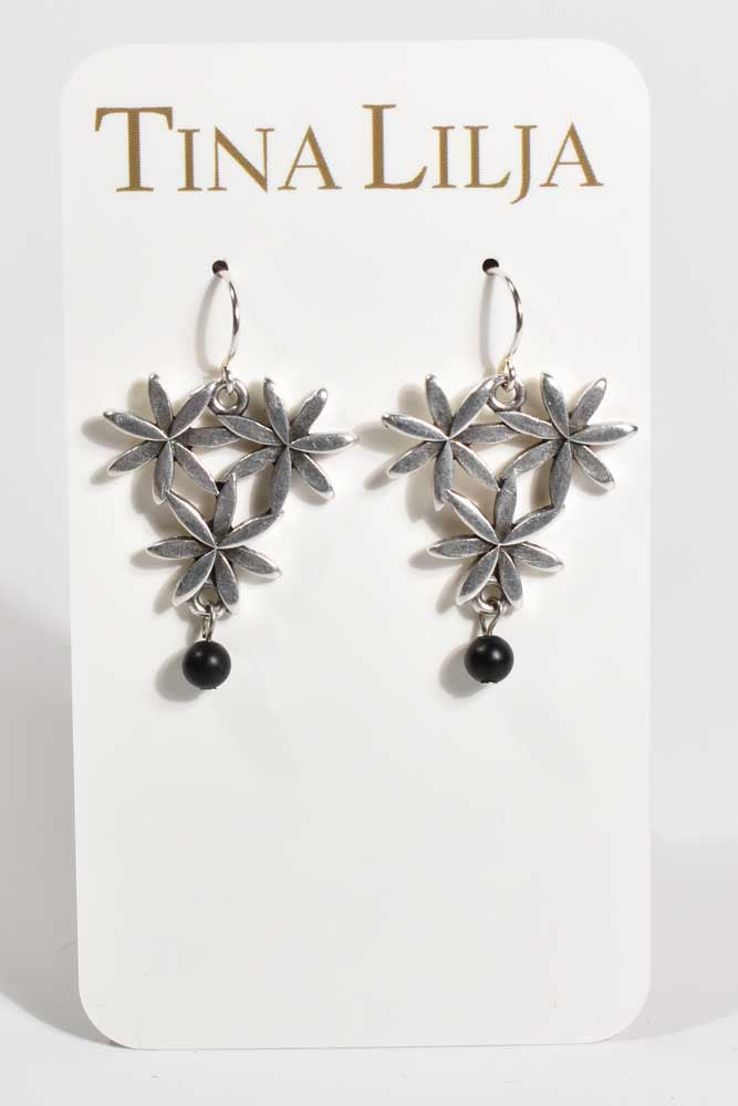 Trillium Silver Earrings