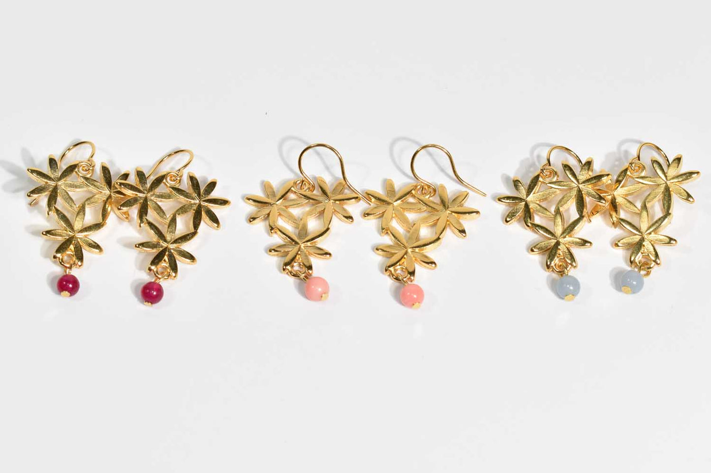 Trillium Gold Earrings