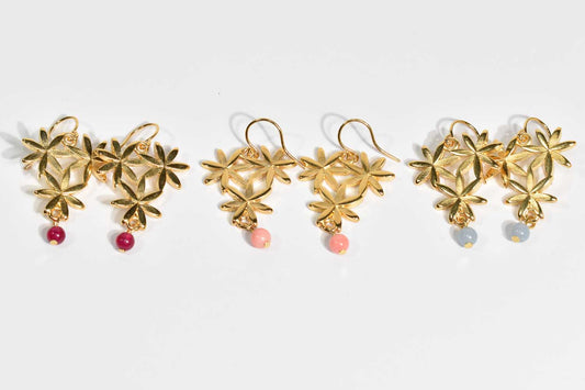 Trillium Gold Earrings