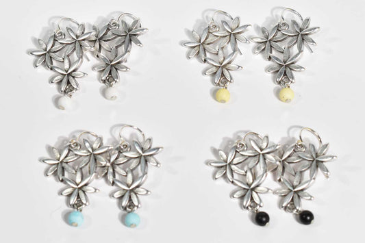 Trillium Silver Earrings