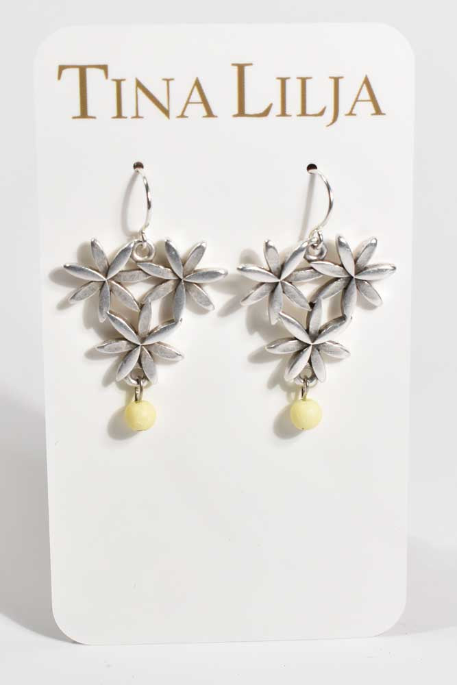 Trillium Silver Earrings
