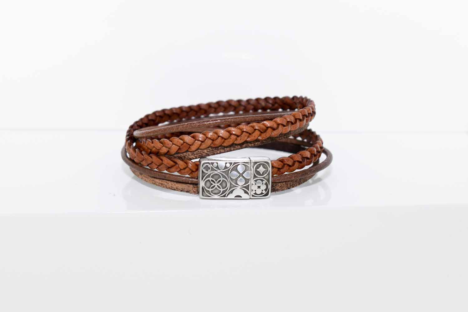 Ana Leather Bracelet - Coffee - Tina Lilja