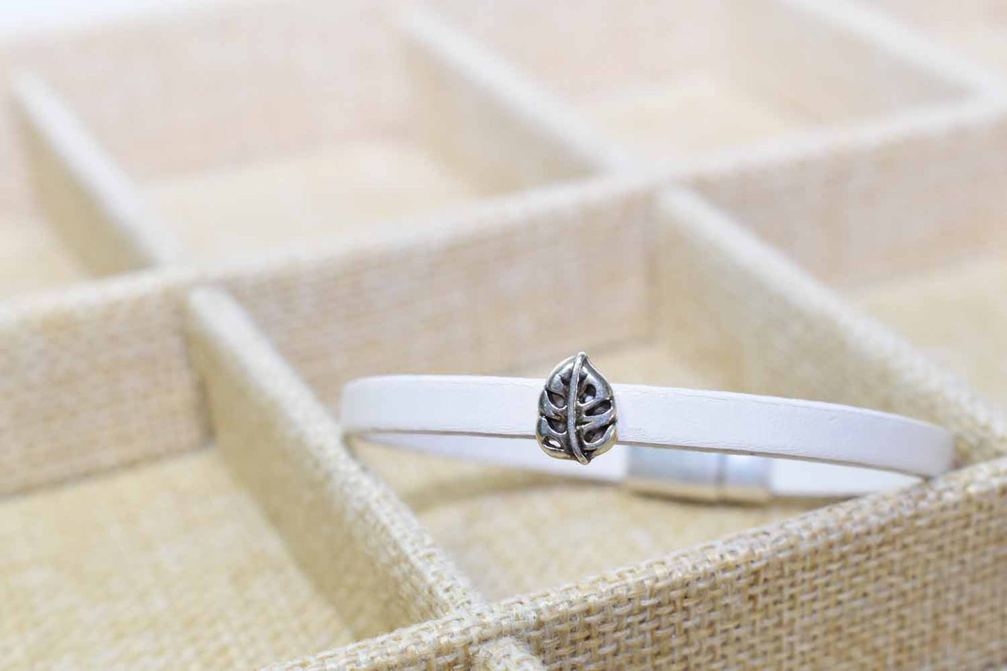 Tiny Monstera Leather Bracelet - Tina Lilja