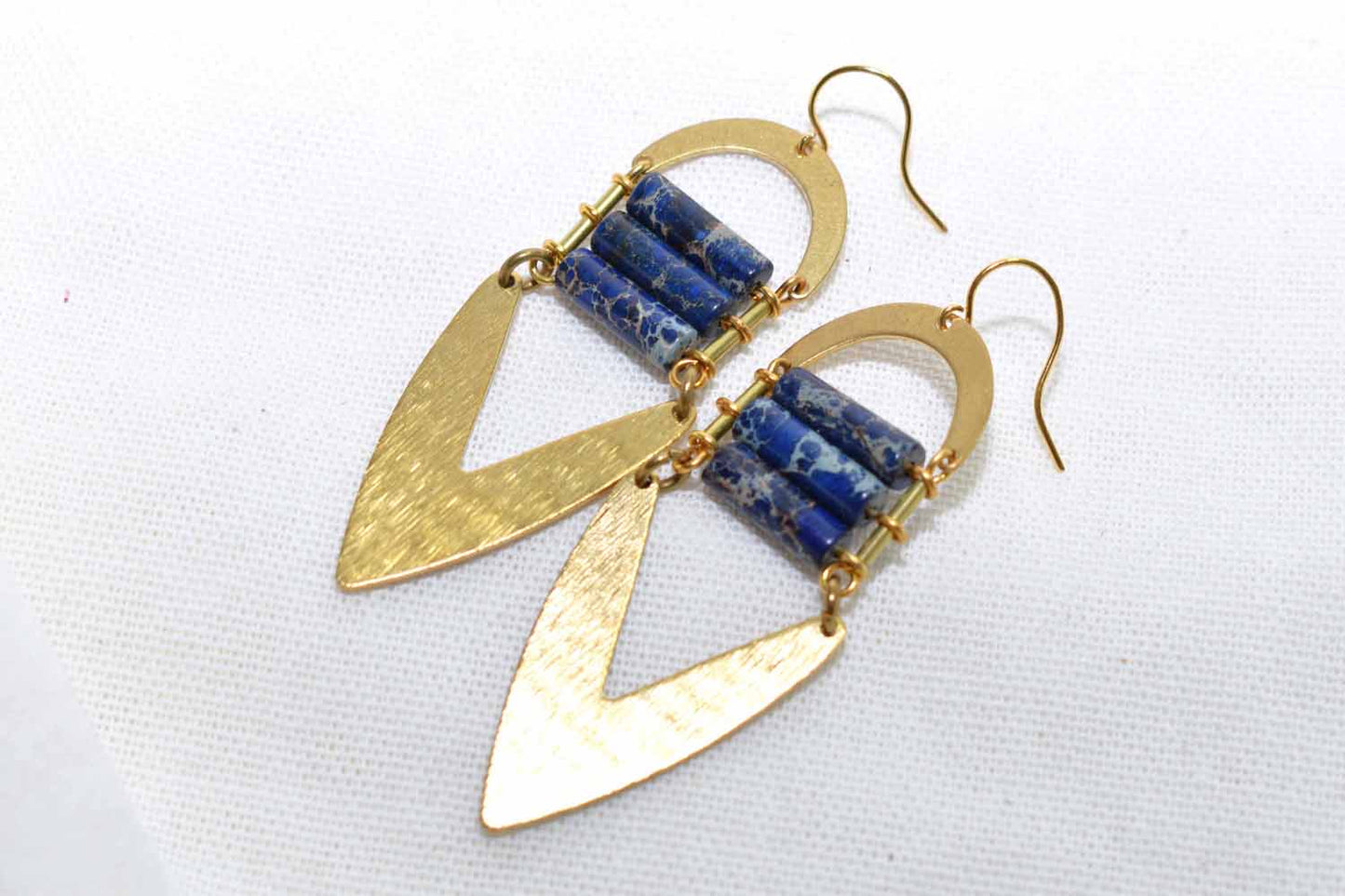 Athena Earrings - Impression Jasper