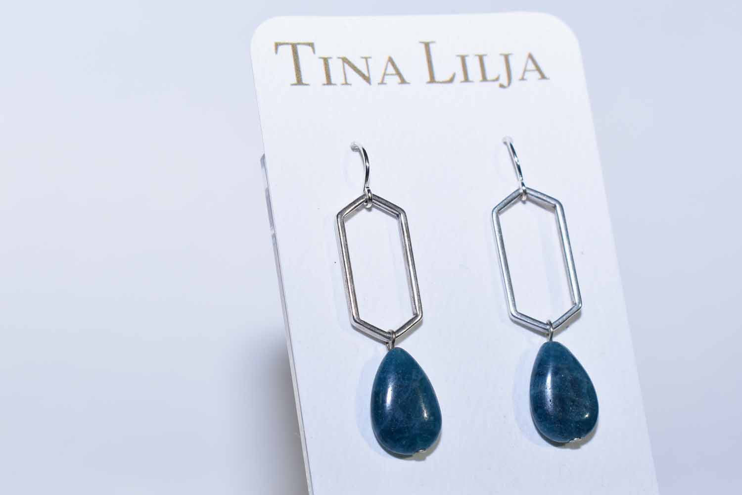 Bernadette Earrings - Apatite - Tina Lilja
