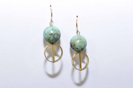 Bryn Earrings - African Turquoise - Tina Lilja