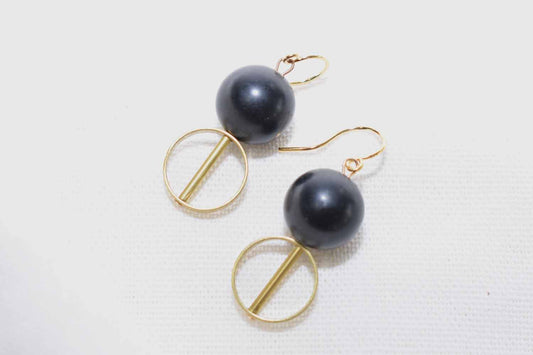 Bryn Earrings - Onyx - Tina Lilja