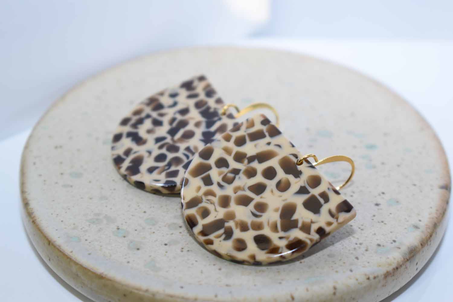 Nova Acetate Earrings - Carmel - Tina Lilja