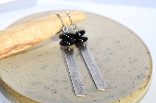 Claire Earrings - Onyx - Tina Lilja