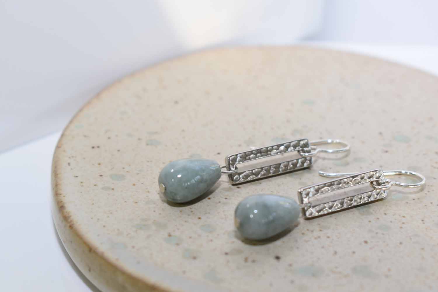 Colette Earrings - Burma Jade - Tina Lilja