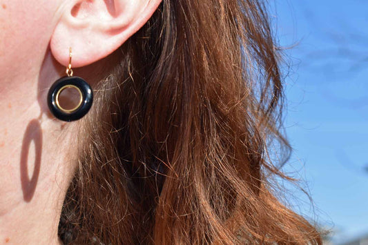 Leah Earrings - Onyx - Tina Lilja