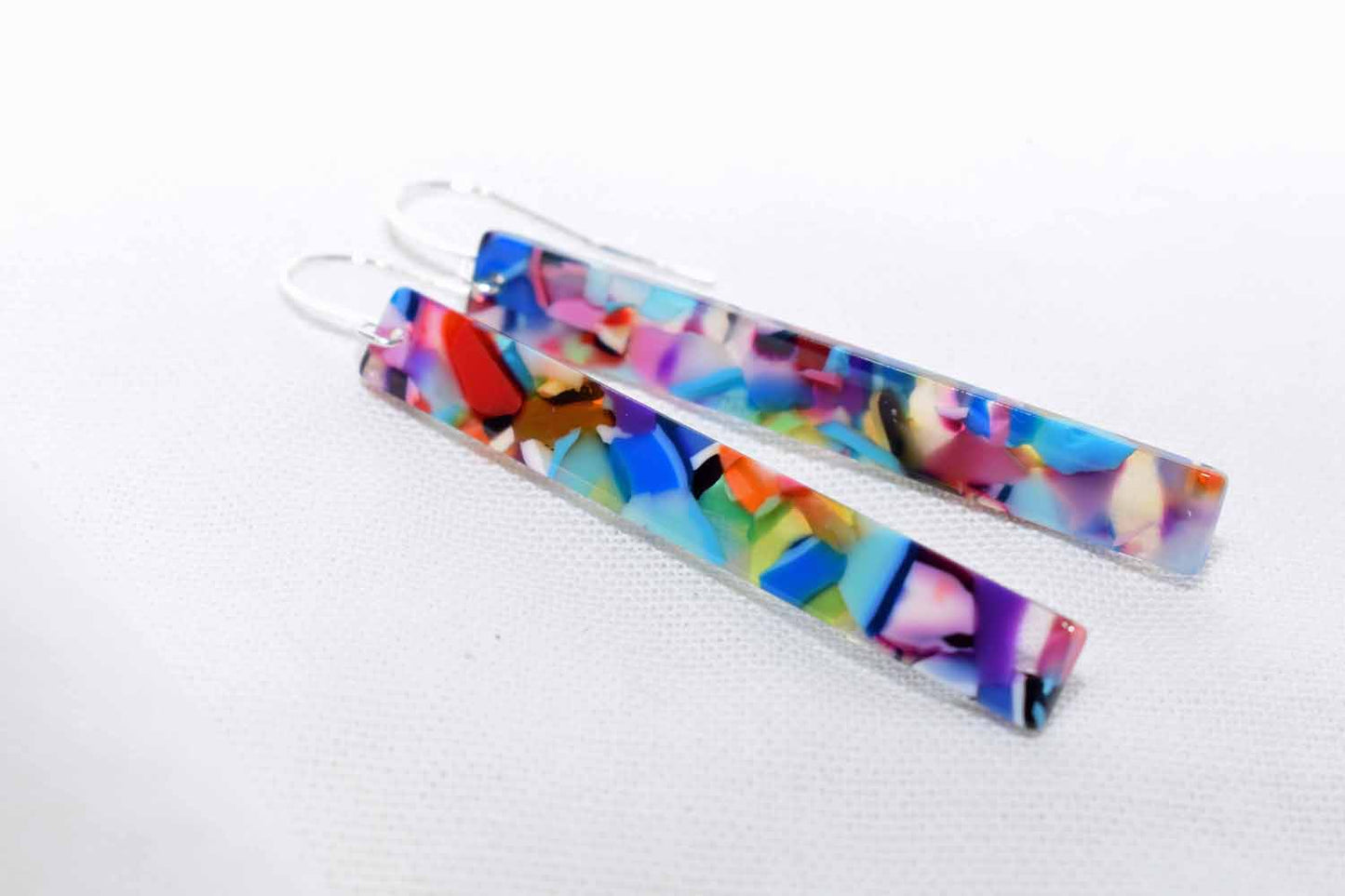Della Acetate Earrings - Confetti - Tina Lilja