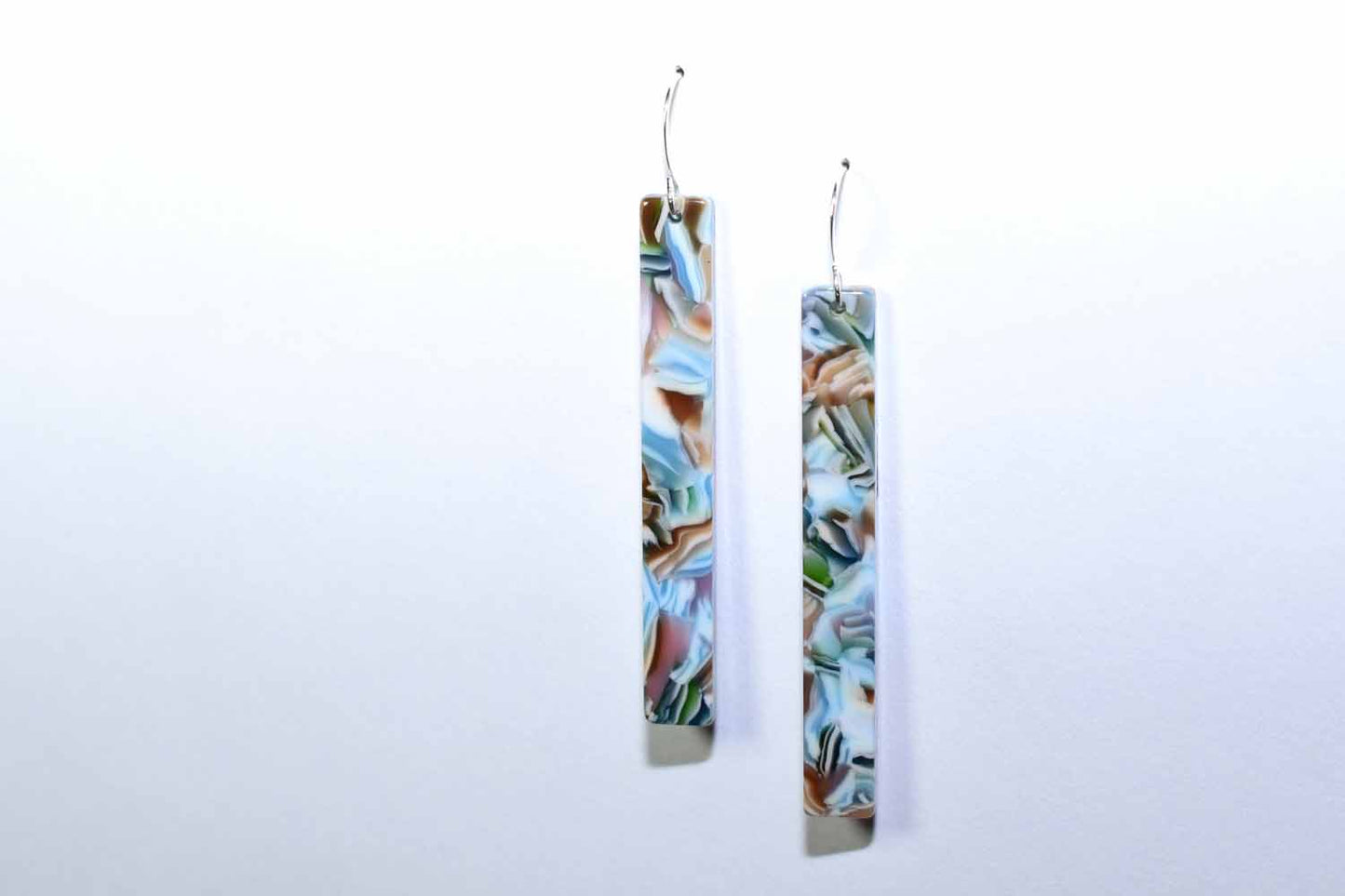 Della Acetate Earrings - Green - Tina Lilja
