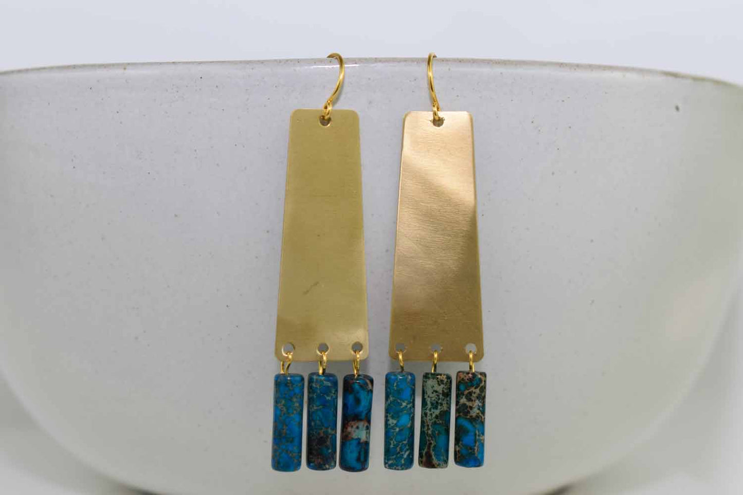 Ellise Earrings - Impression Jasper