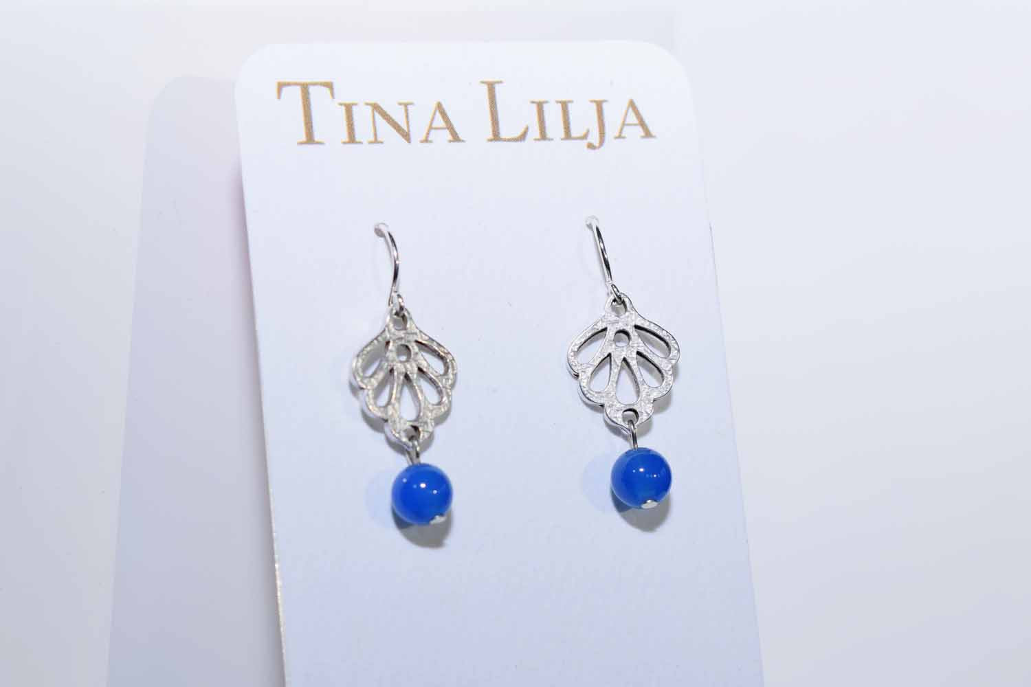 Erica Earrings - Blue Onyx - Tina Lilja