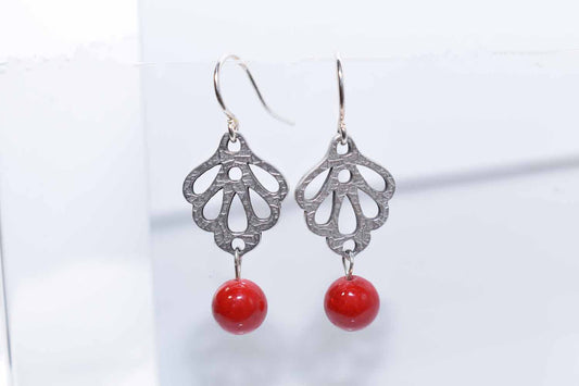 Erica Earrings - Red Mountain Jade - Tina Lilja