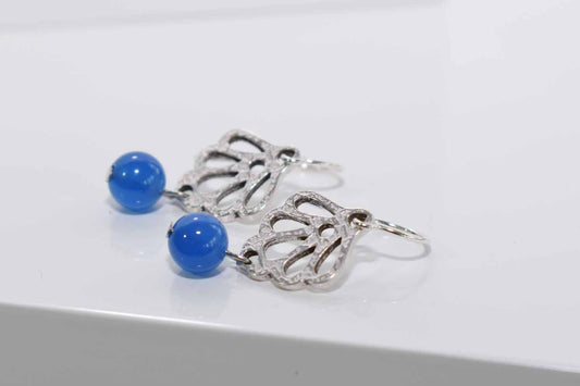 Erica Earrings - Blue Onyx - Tina Lilja