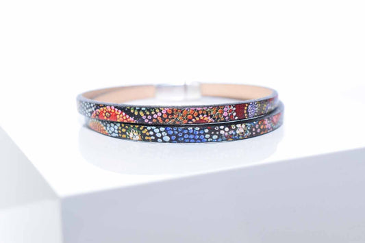 Fireworks Leather Bracelet - Tina Lilja