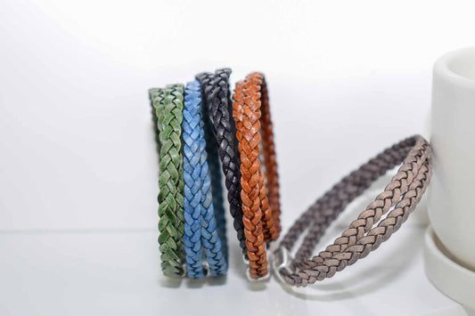 Grand Marais Braided Leather Bracelet - Tina Lilja
