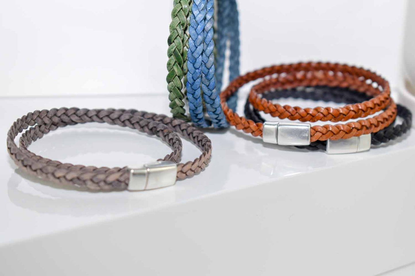 Grand Marais Braided Leather Bracelet - Tina Lilja