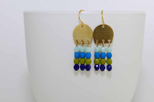 Joanie Earrings - Blue - Tina Lilja