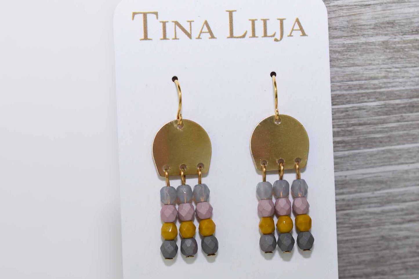 Joanie Earrings - Grey - Tina Lilja
