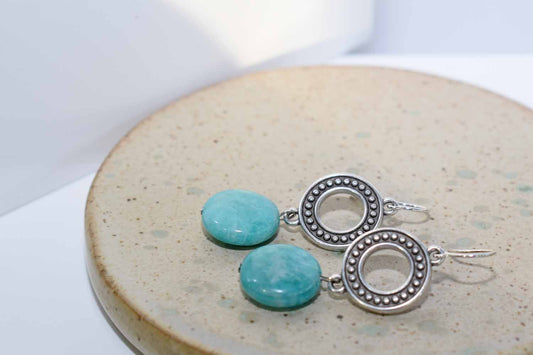 Juliana Earrings - Russian Amazonite - Tina Lilja