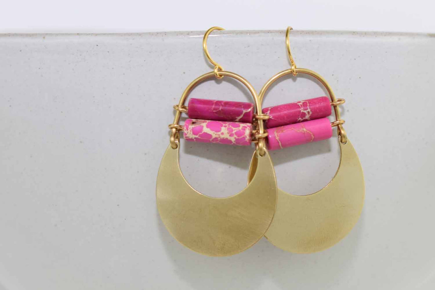 Kara Earrings - Impression Jasper