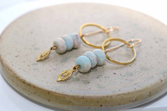 Brair Earrings - Impression Jasper - Tina Lilja