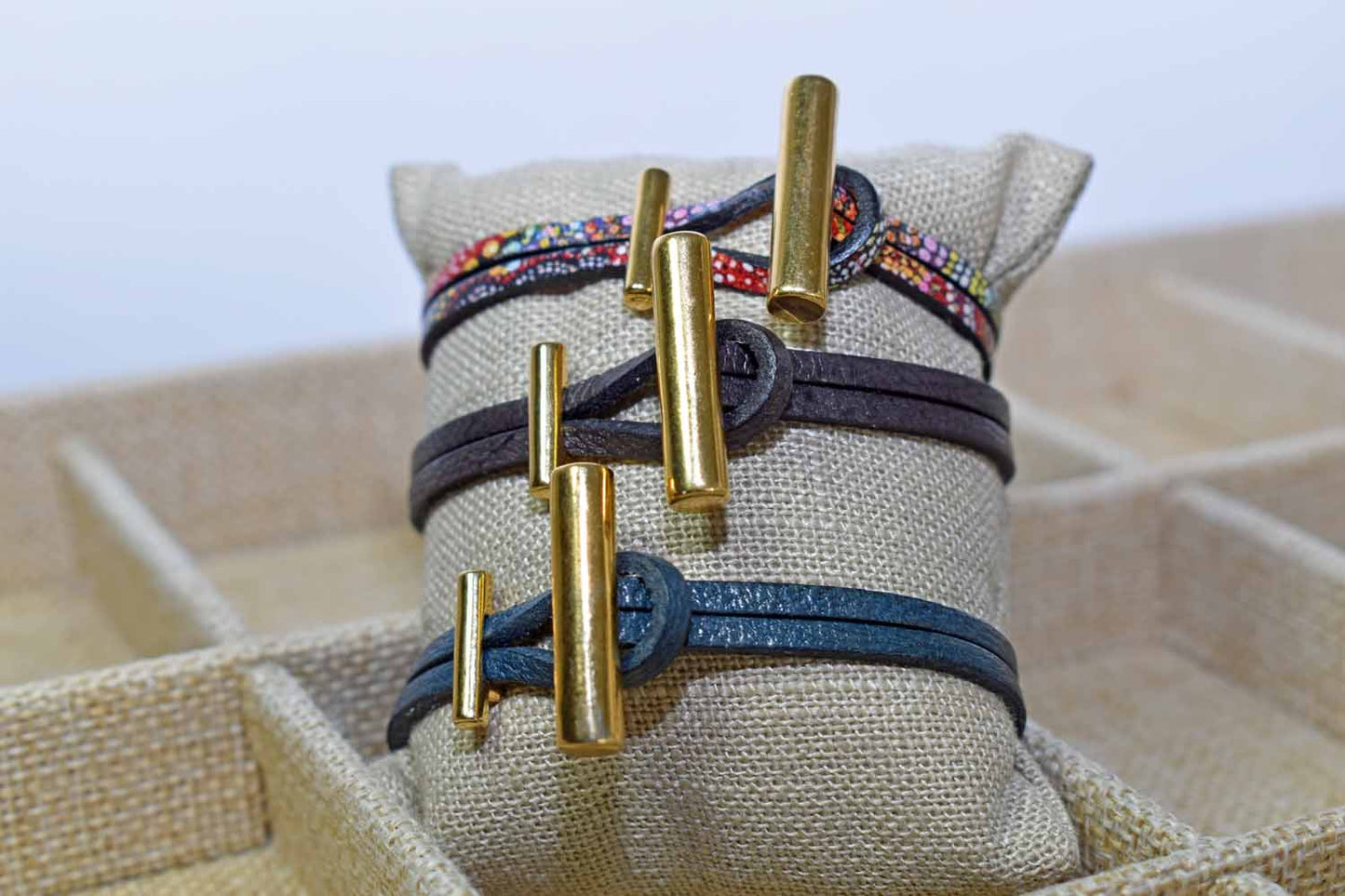 Lauren Leather Bracelet - Three Colors - Tina Lilja