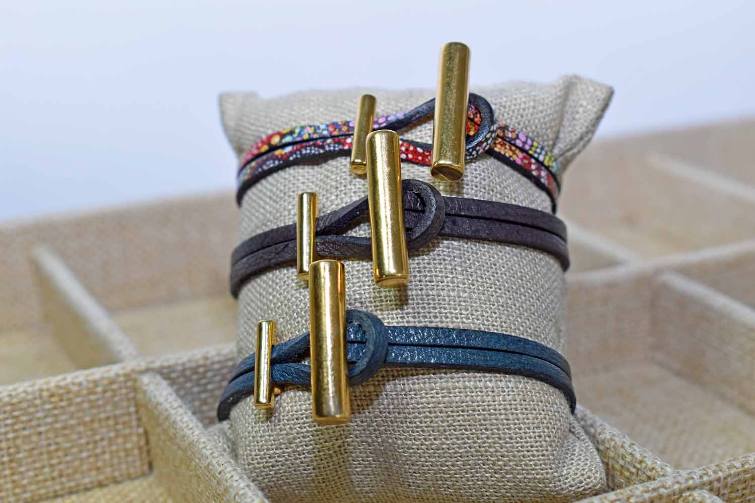 Lauren Leather Bracelet - Three Colors - Tina Lilja