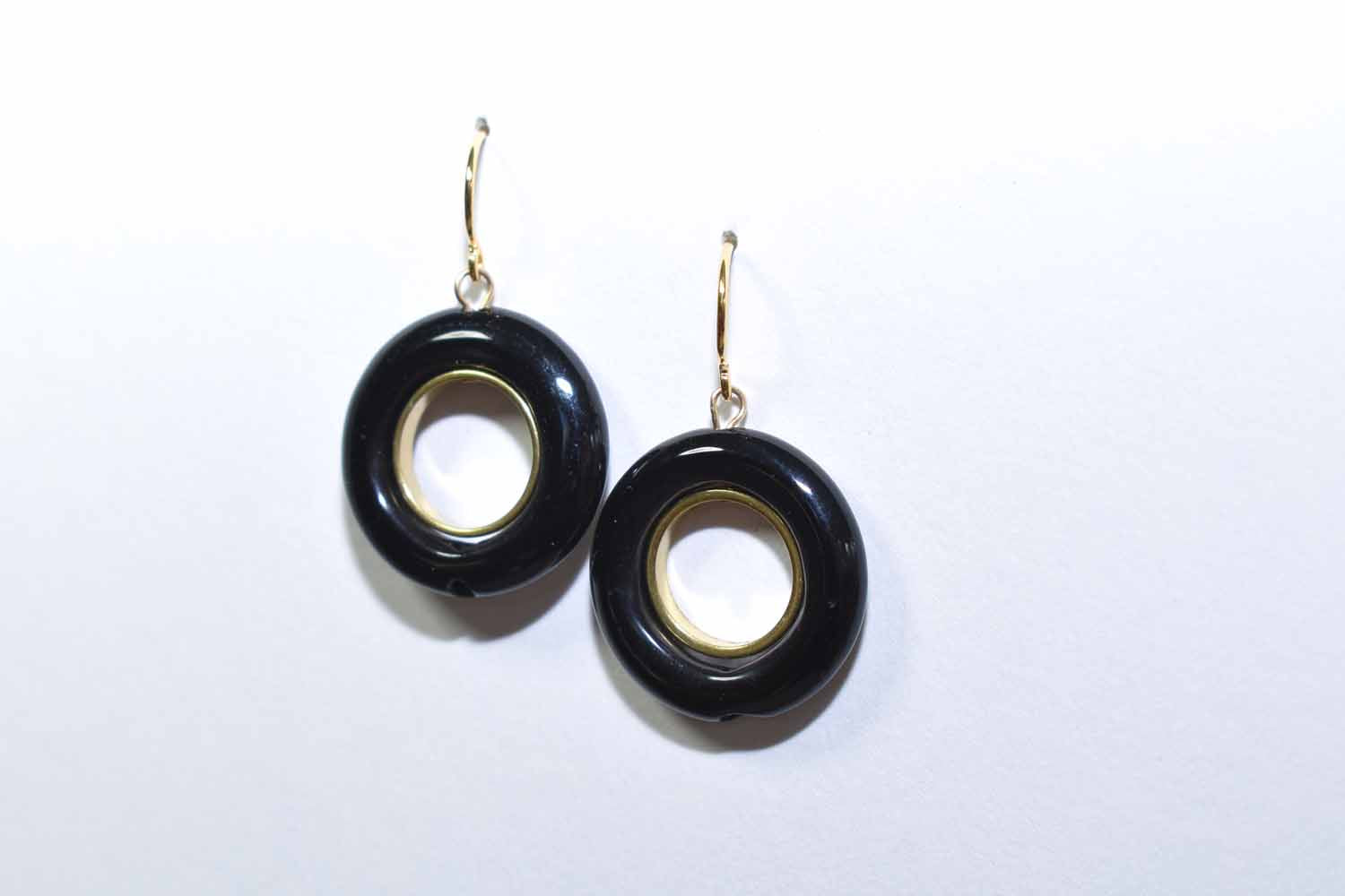 Leah Earrings - Onyx - Tina Lilja