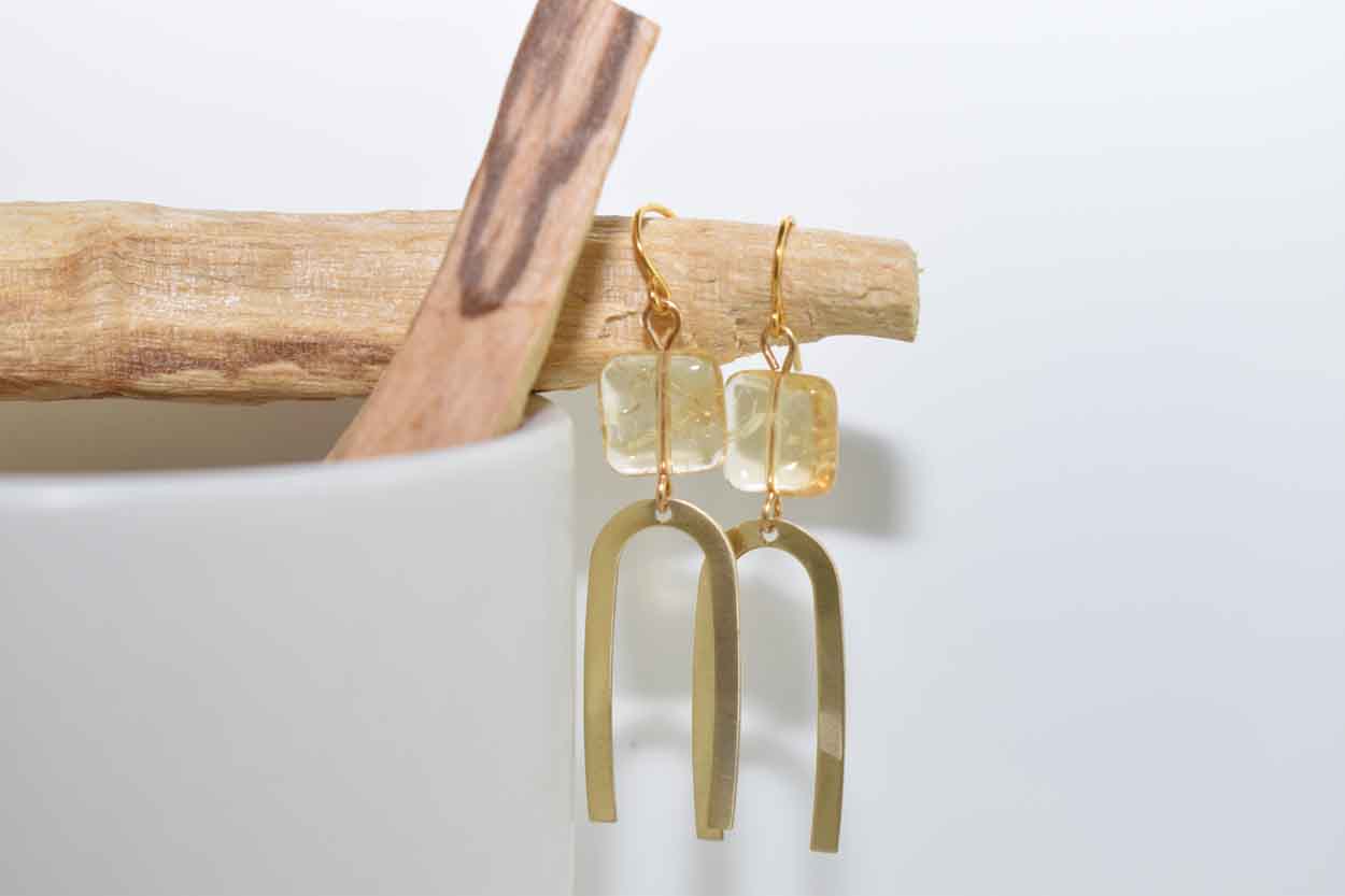 Maddie Earring - Citrine - Tina Lilja