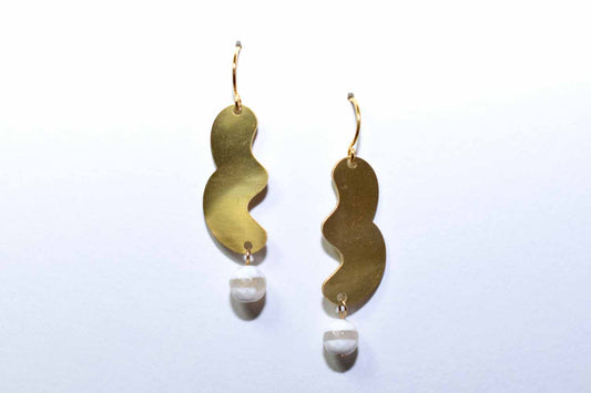 Tara Earring - Tibetan Agate - Tina Lilja