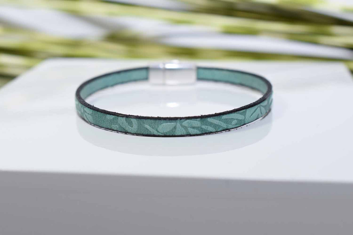 Morgan Leather Bracelet - Turquoise - Tina Lilja