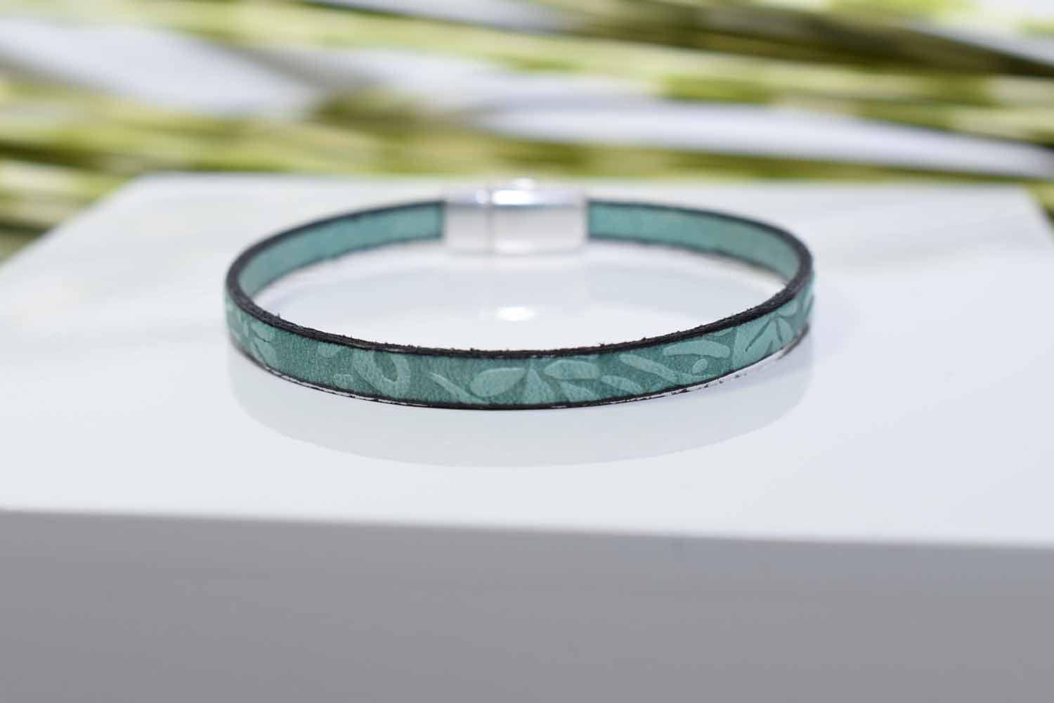 Morgan Leather Bracelet - Turquoise - Tina Lilja