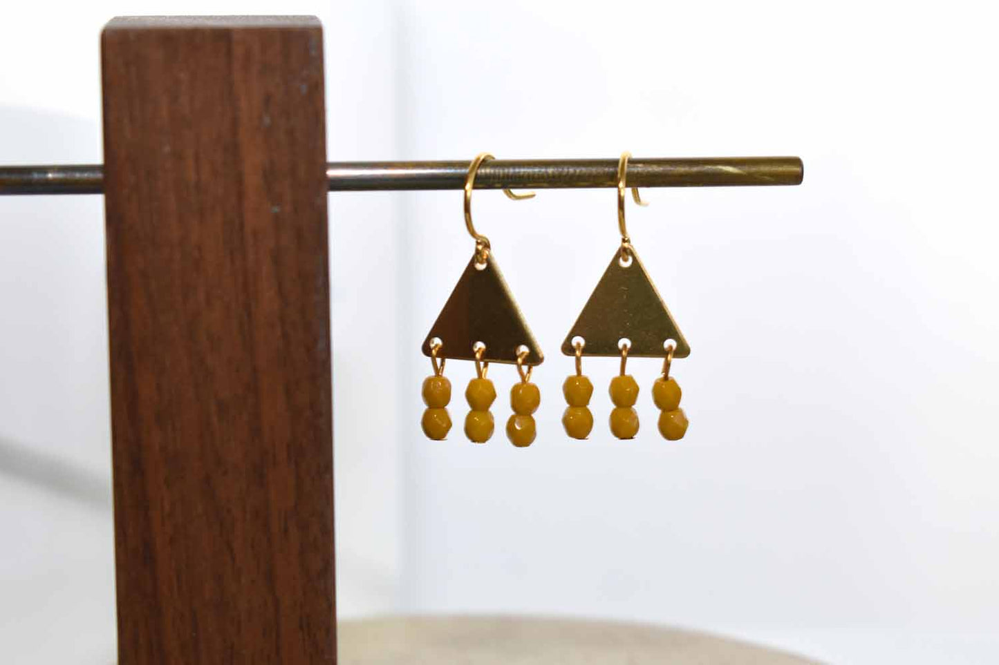 Nola Earrings - Mustard Yellow - Tina Lilja