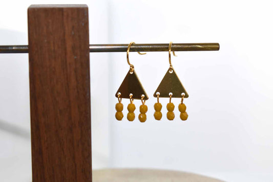 Nola Earrings - Mustard Yellow - Tina Lilja