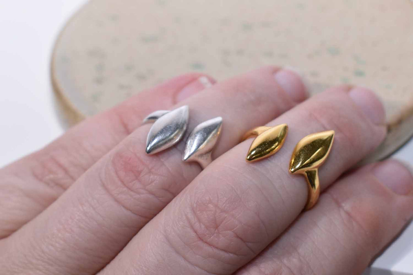 Offset Marquise Ring