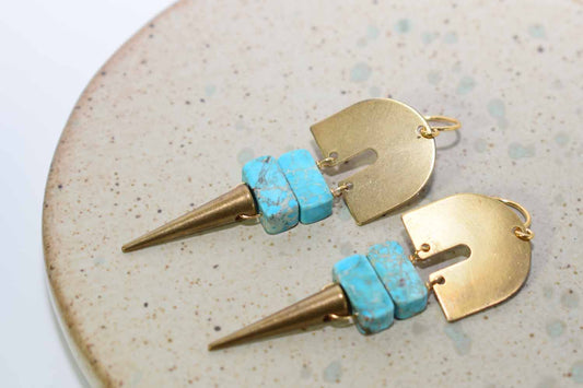 Ophelia Earrings - Turquoise - Tina Lilja