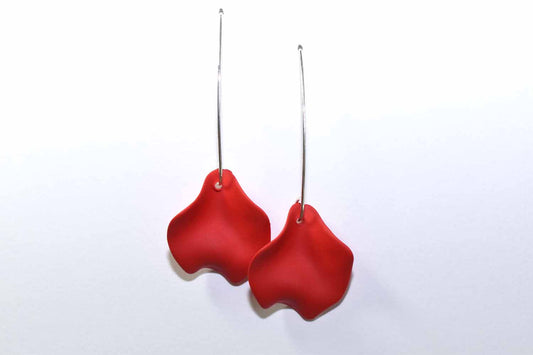 Petal Earrings - Red - Tina Lilja