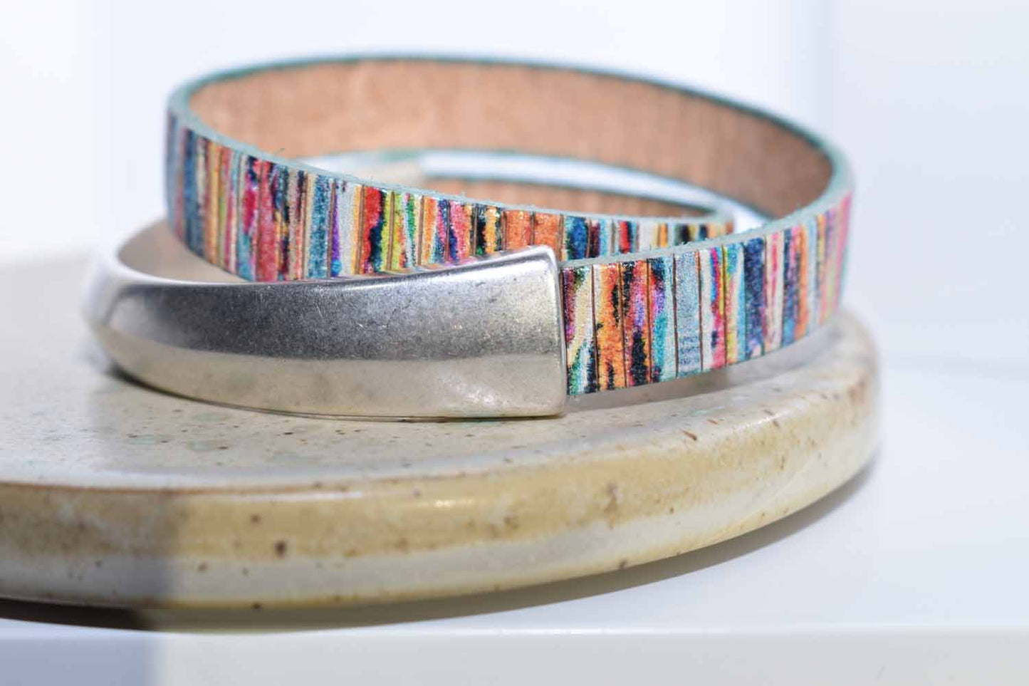 Prism Leather Cuff - Tina Lilja